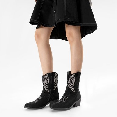 BOTA TACO MUJER ESTILO VAQUERO WEIDE CZY650 - 3