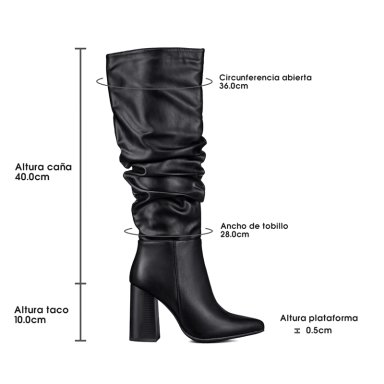 BOTA TACO MUJER CASUAL PU WEIDE CZY633 - 6