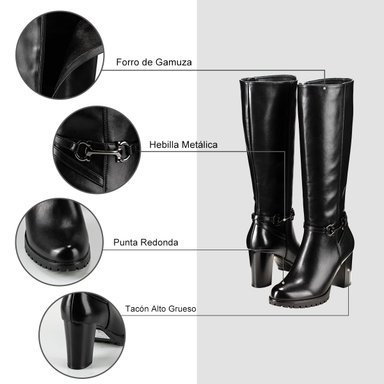 BOTA NEGRO CASUAL MUJER WEIDE QBM01 - 8