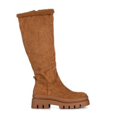 BOTAS LARGAS MUJER CASUAL MODA GAMUZA PLATAFORMA WEIDE HX511 - 1