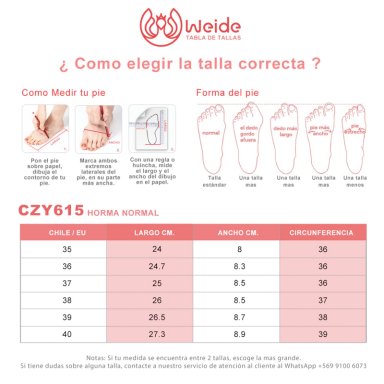 BOTAS LARGAS MUJER DE MODA COMODO TACON GRUESO WEIDE CZY615 - 4