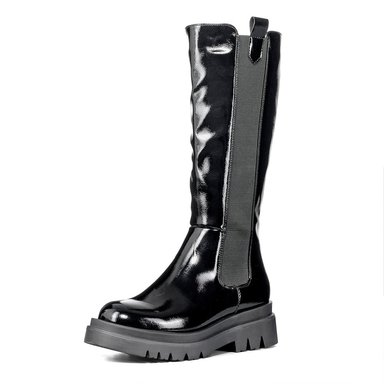 BOTAS LARGAS MUJER ECO CUERO PLATAFORMA DE MODA WEIDE DH88 - 3