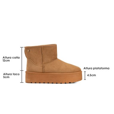 BOTIN CAMEL CASUAL MUJER WEIDE LT122 - 7