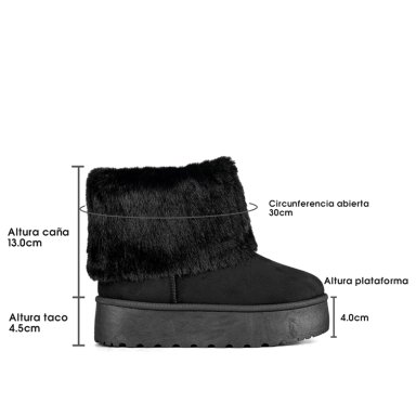 BOTIN CASUAL MUJER VINTAGE MODA TEXTIL CON FELPA WEIDE SL23 - 7