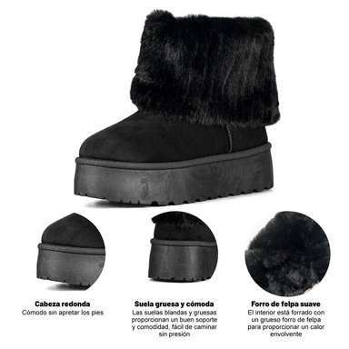 BOTIN CASUAL MUJER VINTAGE MODA TEXTIL CON FELPA WEIDE SL23 - 8