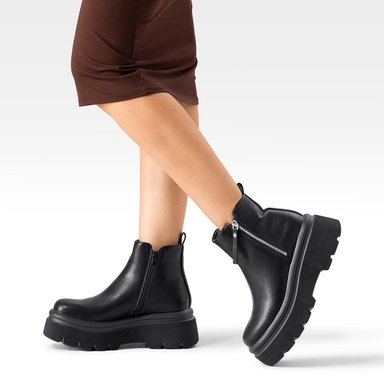 BOTIN CASUAL MUJER PLATAFORMA ANTIDESLIZANTE MODA WEIDE DH81 - 3