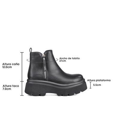 BOTIN CASUAL MUJER PLATAFORMA ANTIDESLIZANTE MODA WEIDE DH81 - 7