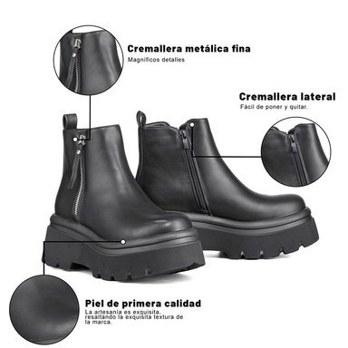 BOTIN CASUAL MUJER PLATAFORMA ANTIDESLIZANTE MODA WEIDE DH81 - 8