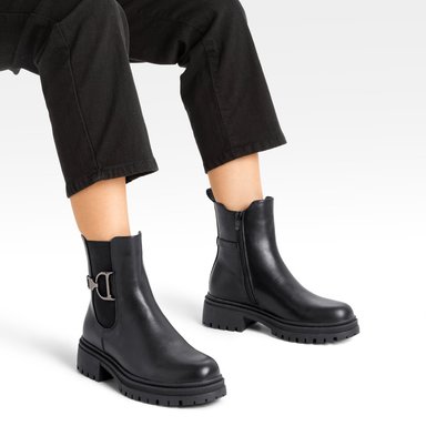 BOTIN CASUAL MUJER ECO CUERO CON FELPA COMODO WEIDE ZS60 - 2