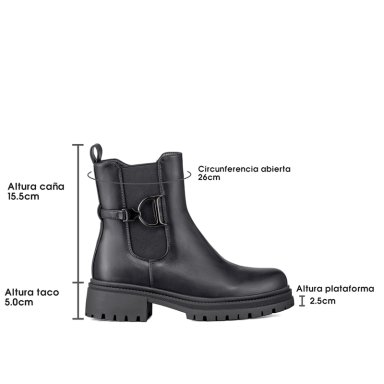 BOTIN CASUAL MUJER ECO CUERO CON FELPA COMODO WEIDE ZS60 - 7