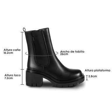 BOTIN MUJER CLARA NEGRO WEIDE - 6