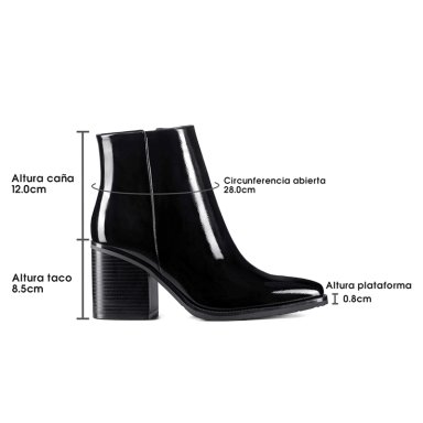 BOTIN TACO MUJER CASUAL PU WEIDE CZY656 - 8