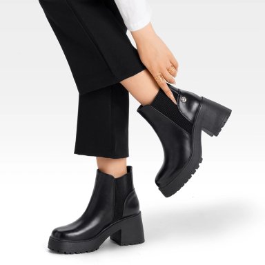 BOTIN MUJER CASUAL ECO CUERO CON FELPA VINTAGE WEIDE CZY612 - 3