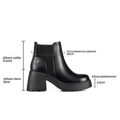 BOTIN MUJER CASUAL ECO CUERO CON FELPA VINTAGE WEIDE CZY612 - 7