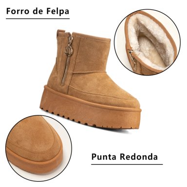 BOTIN CAMEL CASUAL MUJER WEIDE LT121 - 8