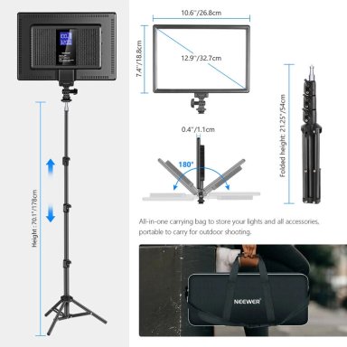 KIT DE PANEL NEEWER NL-192AI DE LUZ LED BICOLOR - 7