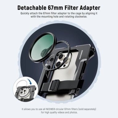 RIG UNIVERSAL PARA VIDEO CON SMARTPHONE NEEWER PA028E CON SOPORTE Y MONTURAS - 2