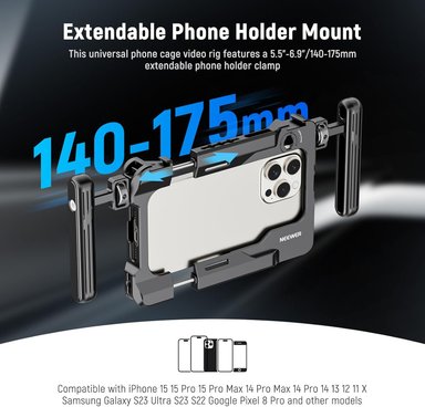 RIG UNIVERSAL PARA VIDEO CON SMARTPHONE NEEWER PA028E CON SOPORTE Y MONTURAS - 4