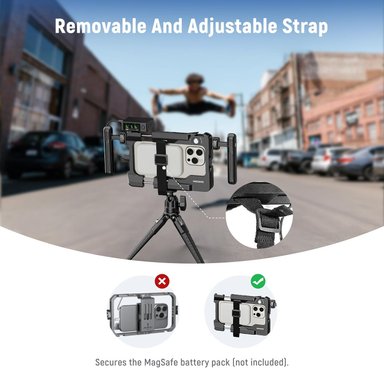 RIG UNIVERSAL PARA VIDEO CON SMARTPHONE NEEWER PA028E CON SOPORTE Y MONTURAS - 5