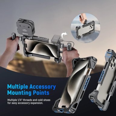 RIG UNIVERSAL PARA VIDEO CON SMARTPHONE NEEWER PA028E CON SOPORTE Y MONTURAS - 7
