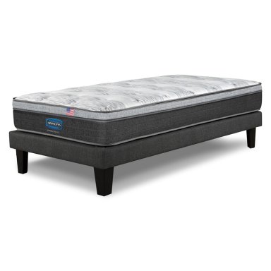 CAMA EUROPEA SIMMONS SPRING PLUS 1,5PL BOX RESPALDO URBAN MARENGO - 3