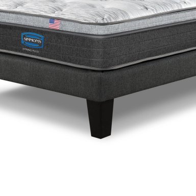 CAMA EUROPEA SIMMONS SPRING PLUS 1,5PL BOX RESPALDO URBAN MARENGO - 7