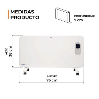 ESTUFA ELE CTRICA ANWO PANEL CONVECTIVO 1500W PROGRAMABLE CON WIFI - 5