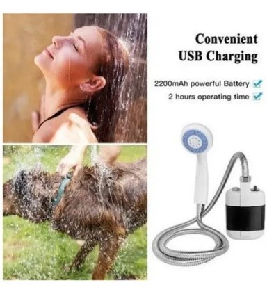 DUCHA PORTATIL PARA CAMPING DUCHA RECARGABLE AL AIRE LIBRE - 5