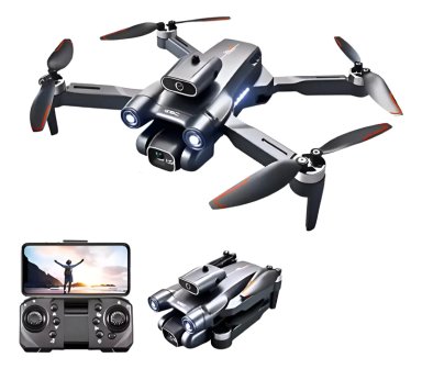 DRONE CAMARA DUAL HD SIN ESCOBILLA EVITA OBSTACULOS WIFI - 1