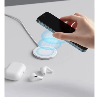 CARGADOR INALAMBRICO MAGNETICO PARA IPHONE MAGSAFE 15W USB - 3