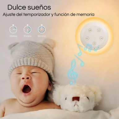 RUIDO BLANCO RELAJANTE BEBE  MASCOTAS + LUZ MULTICOLOR - 5