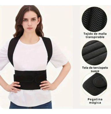 FAJA CINTURON SOPORTE ESPALDA BAJA LUMBAR AJUSTABLE - 3