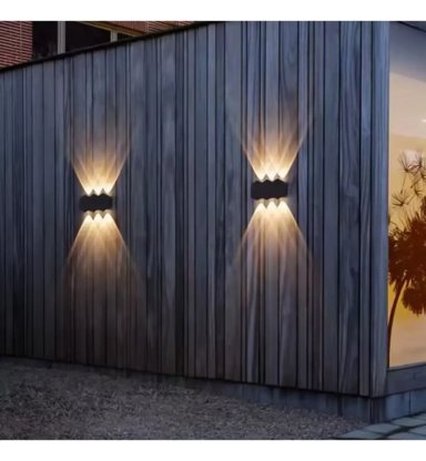 LAMPARA APLIQUE FOCO PARED NEGRO HOGAR LUZ CALIDA - 4