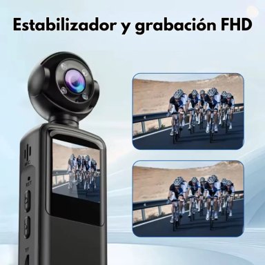MINI CAMARA PORTATIL WIFI BODYCAM HD CON PANTALLA - 7