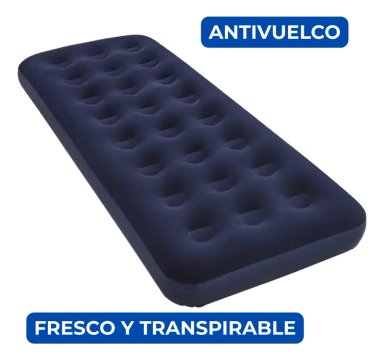 COLCHON INFLABLE INDIVIDUAL 1 PLAZA 191X73X22CM CAMPING - 4