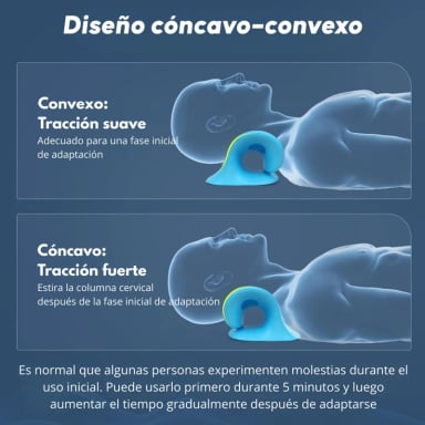 ALMOHADA TRACCION CERVICAL CORRECTOR MASAJE CUELLO HOMBROS - 5