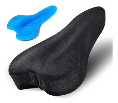 FUNDA COJIN DE GEL PARA ASIENTO DE BICICLETA ERGONOMICO - 1