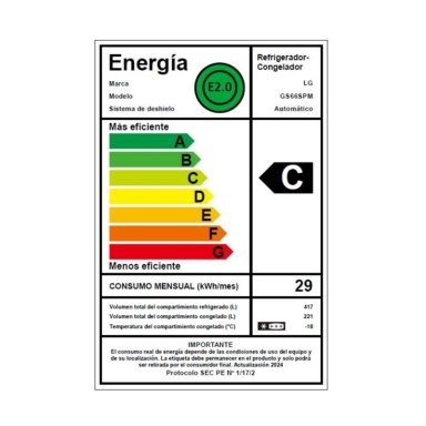 REFRIGERADOR SIDE BY SIDE LG 638 LITROS CON MOTOR SMART INVERTER COMPRESSOR GS66SPM - 3