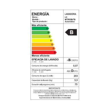 LAVADORA CARGA SUPERIOR LG 16KG WT16OBVTB CON TURBO DRUM - 3