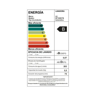 LAVADORA CARGA SUPERIOR LG 18KG WT18WVTB CON TURBO DRUM - 3