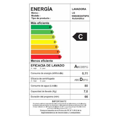 LAVADORA CARGA FRONTAL LG 20KG WM20EGNTSPG CON 6 MOTION DD - 3