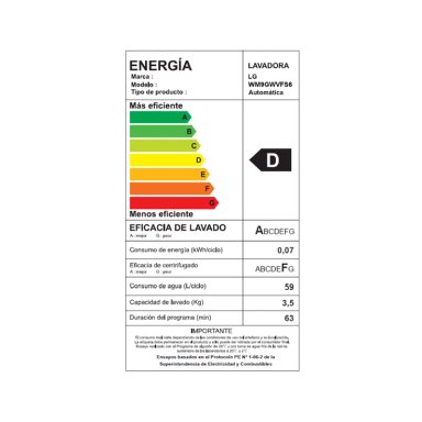 LAVADORA CARGA FRONTAL LG 9KG WM9GWVFS6 CON 6 MOTION DD - 10