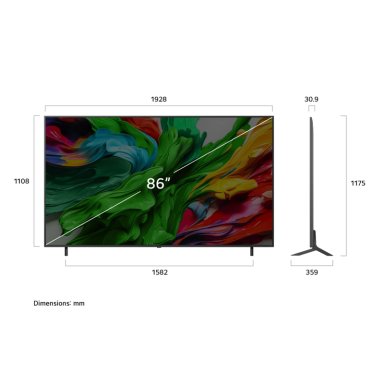 SMART TV 86' QNED 4K UHD 86QNED85ASG LG - 2