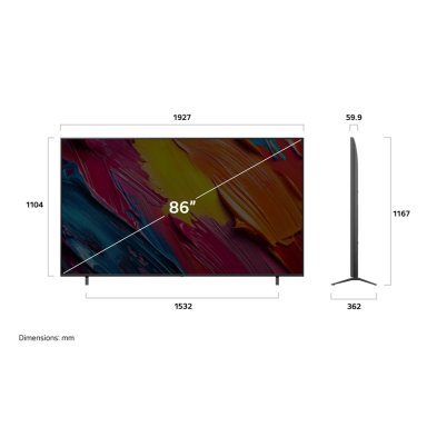 SMART TV LG QNED 86' 4K ULTRA HD  86QNED73ASA +MAGIC REMOTE CONTROL - 12