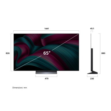 SMART TV LG 65' OLED EVO AI OLED65C5ESA (2025) 4K UHD + MAGIC REMOTE LG - 5
