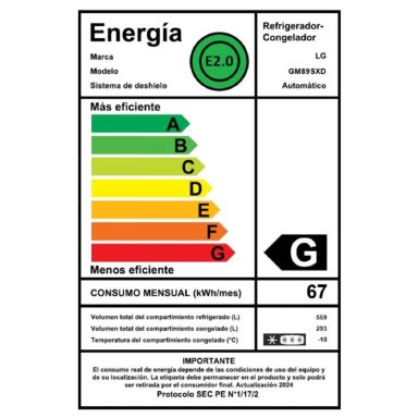 REFRIGERADOR FRENCH DOOR LG 852 LITROS CON INSTAVIEW™ GM89SXD - 3