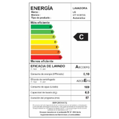 LAVADORA CARGA SUPERIOR LG 18KG WT18OBTX6 CON TURBO DRUM - 3