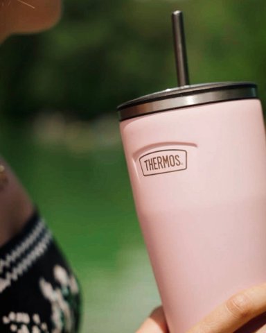 TERMO MUG ICON ACERO CON BOMBILLA 710ML SUNSET PINK - 4