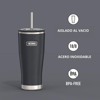 TERMO MUG ICON ACERO CON BOMBILLA 710ML GRAFITO - 2