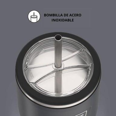 TERMO MUG ICON ACERO CON BOMBILLA 710ML GRAFITO - 3